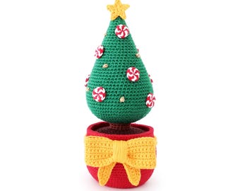 Crochet Christmas Tree PATTERN, Christmas Table Decorations, Amigurumi Christmas Pattern, Xmas Decor, Crochet Christmas Tree Decoration