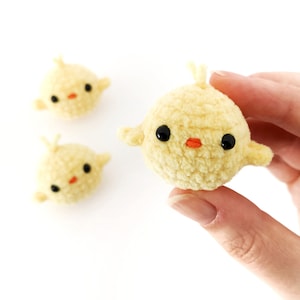 No-Sew Chick Crochet PATTERN, Crochet Chick Plush, Easter Crochet Pattern, Easter Gift idea, No Sew Crochet Pattern, Small Crochet Animal