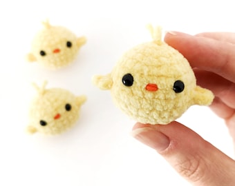 No-Sew Chick Crochet PATTERN, Crochet Chick Plush, Easter Crochet Pattern, Easter Gift idea, No Sew Crochet Pattern, Small Crochet Animal