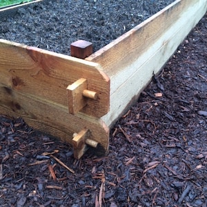 Cedar Raised bed boxes 6 feet long image 1