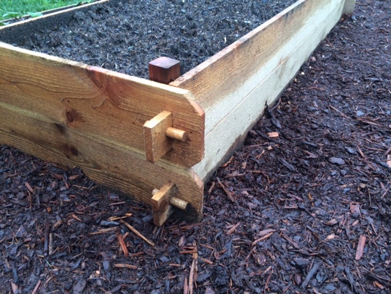 Cedar Raised bed boxes 6 feet long image 1