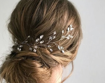 Bridal hair piece crystal Wedding hair vine gold Bridal hair accessories Wedding hair piece Rhinestone hair vine