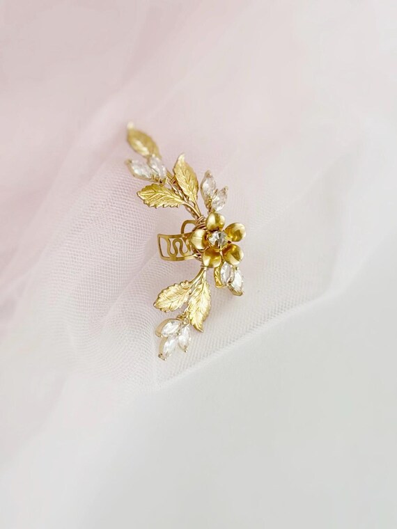 Olive Leaf Ear Cuff Ear Climber • Grecian Jewelry • Boho
