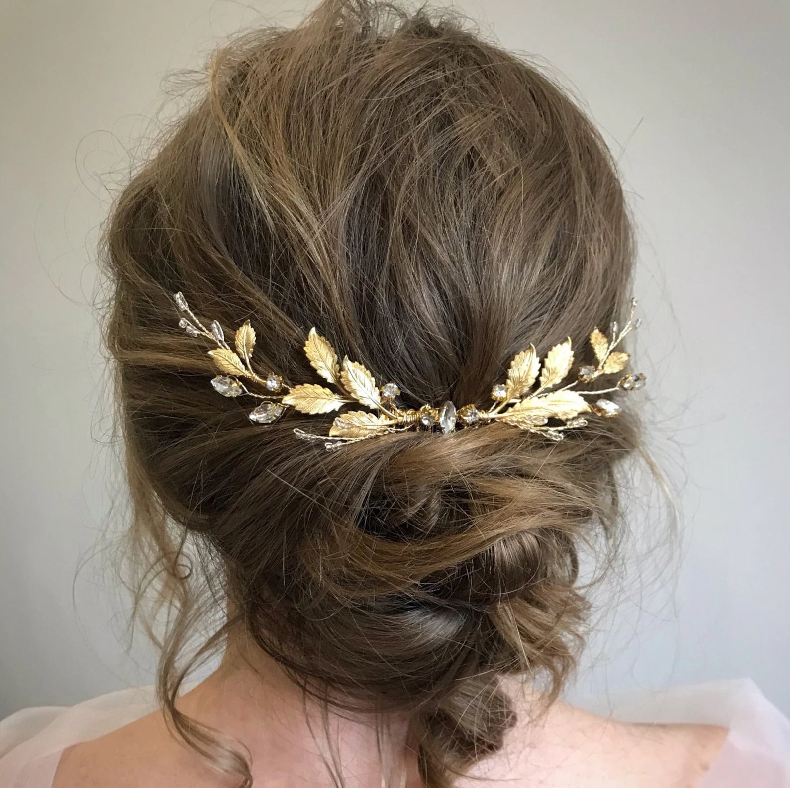 Golden Bridal Hair Piece Wedding Comb Rhinestone Greek Wedding Golden Bridal Hair Piece Wedding Comb Rhinestone Greek Wedding