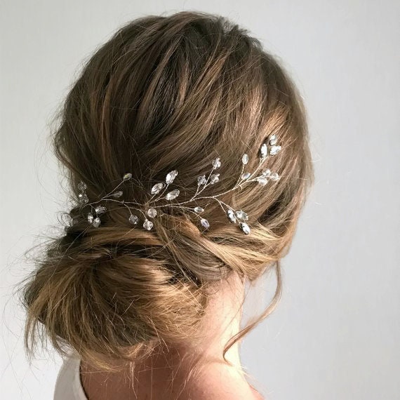 Wedding Hair Piece Hair Vine Baby Breath Hair Piece Bridal Etsy