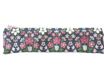 Liberty Print, Slim Pencil Case  with Retro, Floral Print - Present for Her