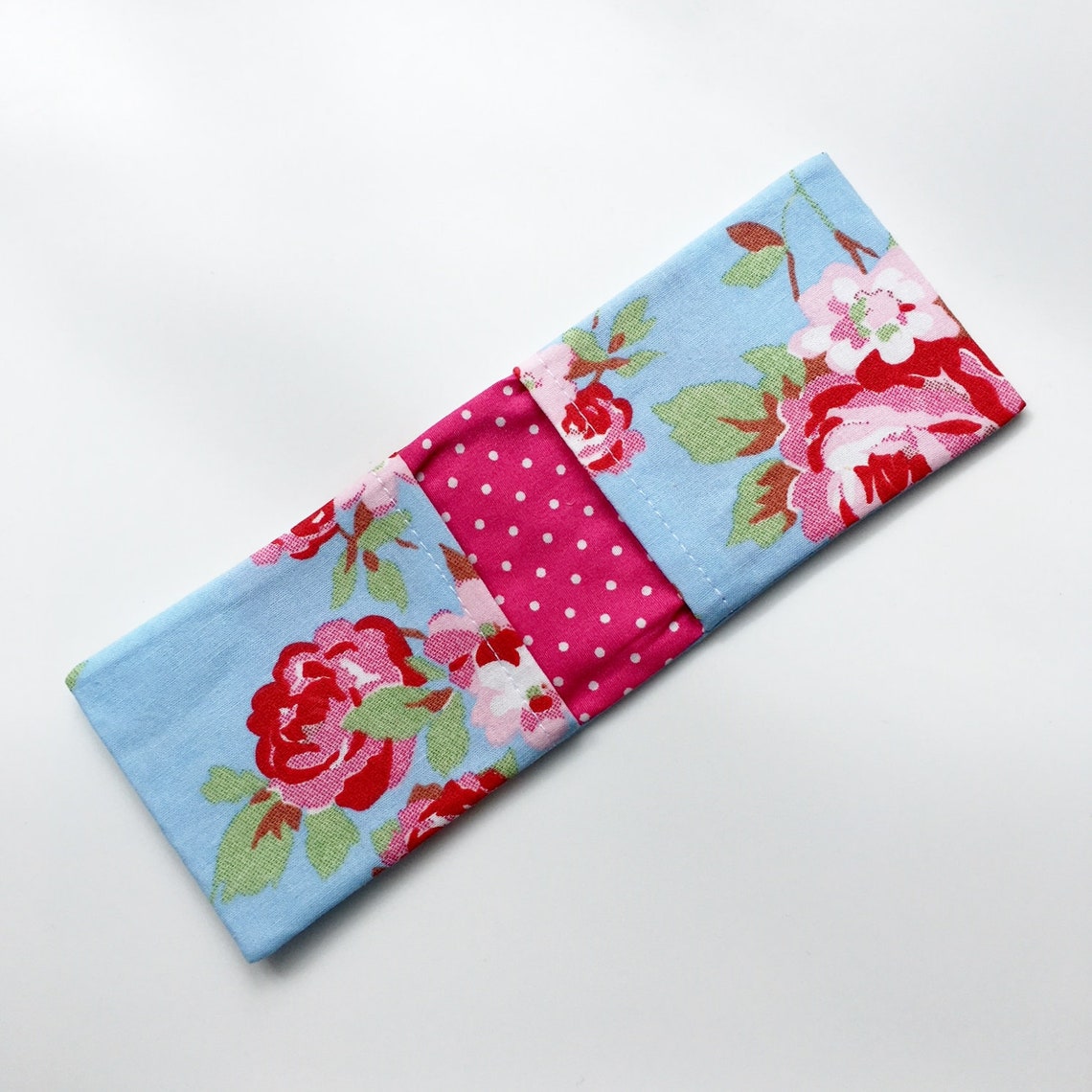 Cath Kidston Fabric Oyster Card Holder in Blue Rosali Fabric / Etsy