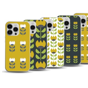 Retro Floral iPhone Case | Nostalgic Vintage Design | Samsung Galaxy Phone Case | 70s Flower Mobile Case
