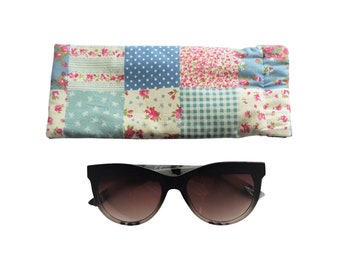 Patchwork Glasses Case, Sunglasses Sleeve