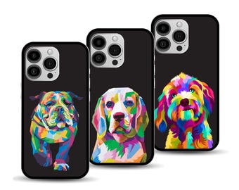Pop Art Dog Phone Case | Colourful Canine Art