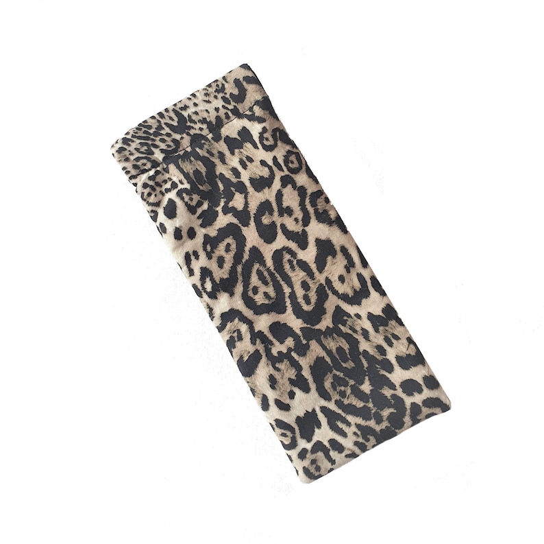 Leopard Print Glasses Case/ Animal Print Sunglasses Sleeve Etsy