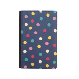 Porta pasaporte con lunares / Cartera de viaje con lunares de colores / Regalos y accesorios de viaje modernos y divertidos