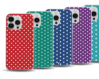 Funda de lunares para teléfono / Funda para iPhone con lunares / Funda para Samsung Galaxy con lunares / Protector de móvil colorido