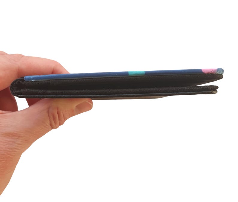 Polka Dot Passport Holder Colourful, Spotted Travel Wallet Trendy, Fun