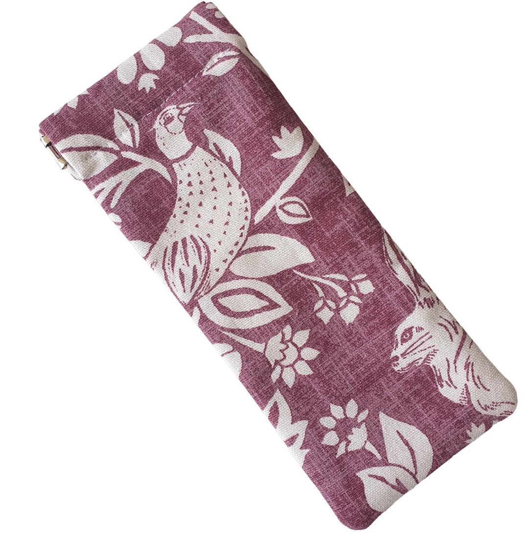 Dusty Pink/ Mauve Soft Glasses Case, Glasses Sleeve, Sunglasses Holder