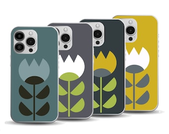 Nordic Flower Phone Case | Scandi Style iPhone Case | Samsung Galaxy Case | Minimalist Scandinavian Design | Mobile Phone Case