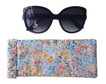 Flower Garden Glasses Case / Floral Sunglasses Holder