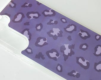 Purple Leopard Print Samsung Galaxy S23+ Phone Case