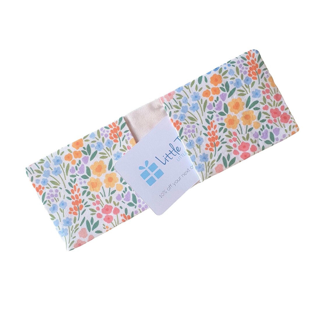 Floral Printed Handcrafted Card Holder with Slips