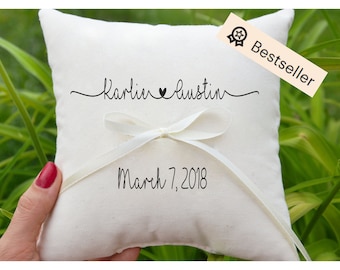 Wedding ring pillow | Etsy Wedding ring holder Ring bearer pillow