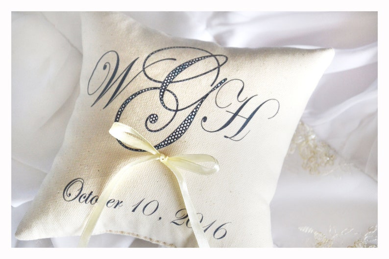 personalized ring pillow wedding pillow Wedding ring pillow R3 Personalized Ring bearer pillow ring bearer pillow