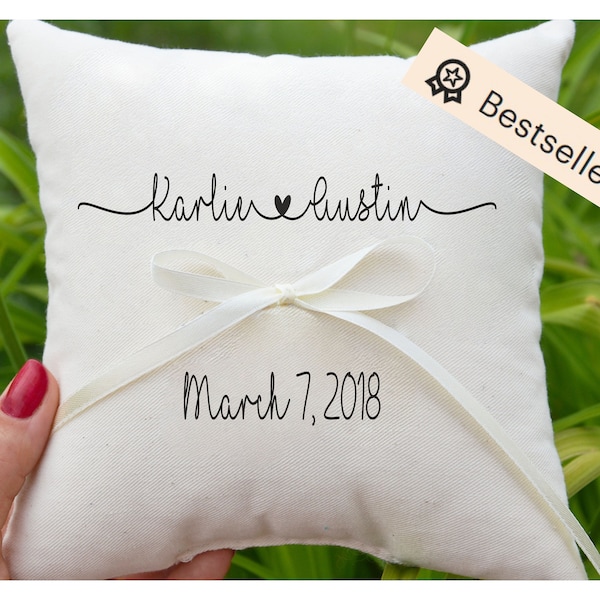 Personalized Ring bearer pillow, Wedding ring pillow , wedding pillow ,ring holder , ring bearer pillow,custom pillow , wedding pillow (R69)