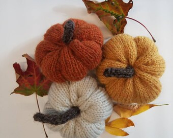 Hand Knit Decorative Pumpkin // Farmhouse // Rustic Decor // Autumn // Centerpiece // Fall Decor // Thanksgiving // Halloween