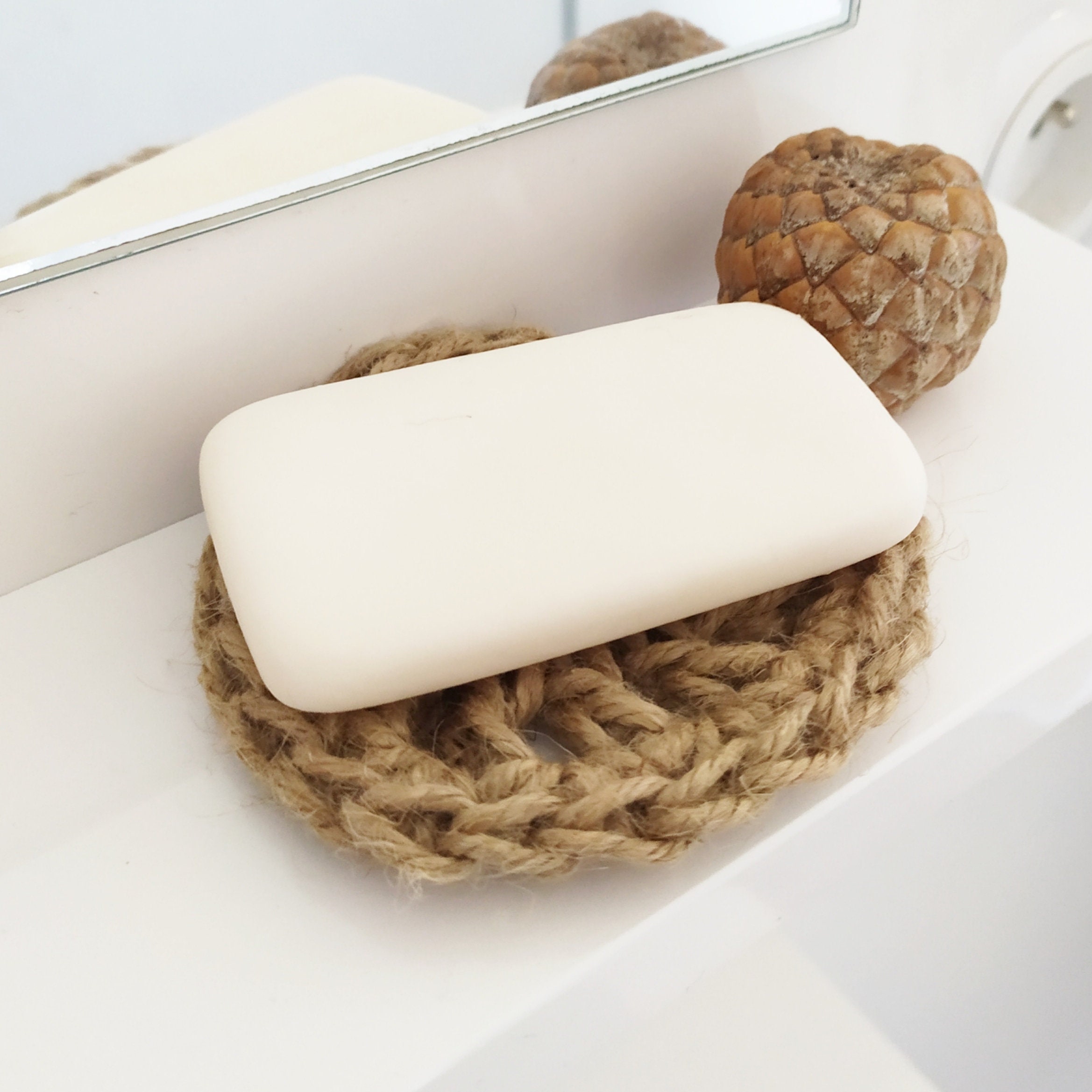 Porte Savon Naturel Zéro Déchet Écologique Rond