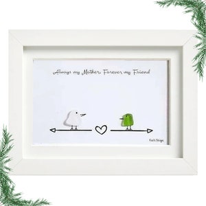 Sea Glass Art: Mother & Friend Keepsake - Nova Scotia Handcrafted