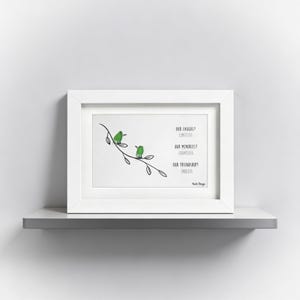 Our Friendship Endless Sea Glass Art Frame