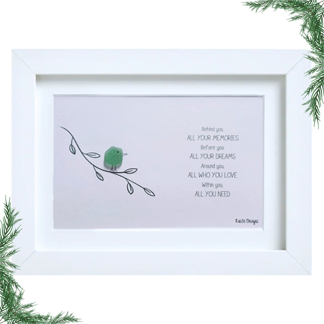 Graduation Sea Glass Art Frame – All Your Memories, Dreams, and Love ...