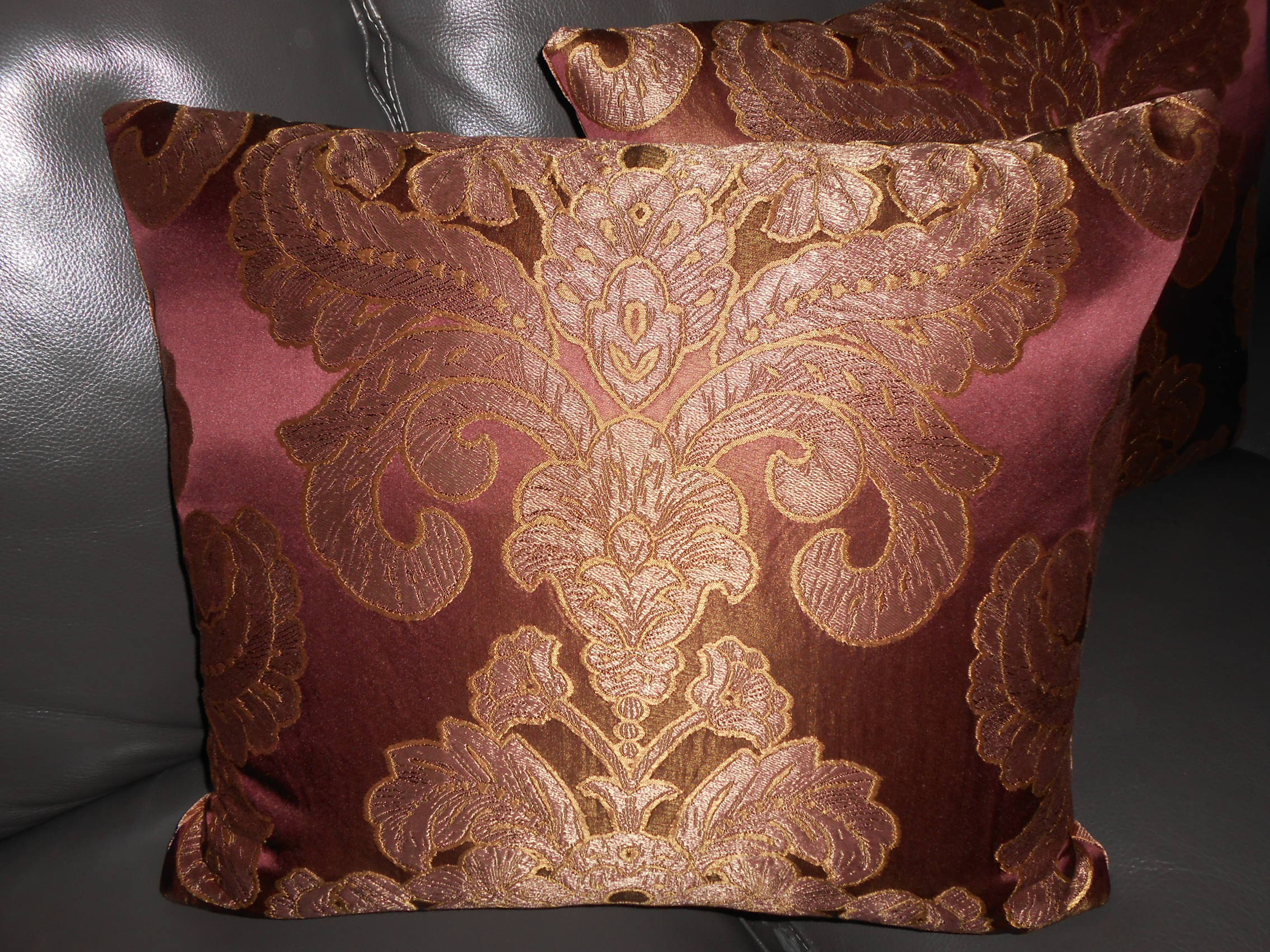 Beacon Hill Throw Pillows Silky Damask Medallions Design Etsy UK