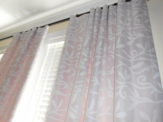 Shabby Chic French Style Curtains Kravet Silk Lavender Pink Etsy