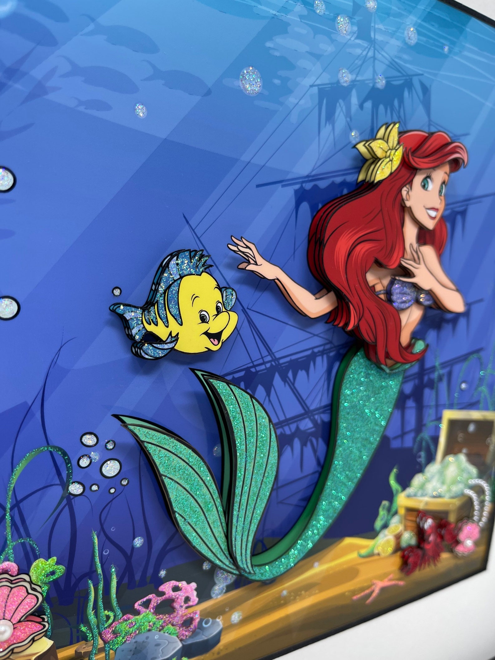 Ariel de The Little Mermaid 3D Art Etsy