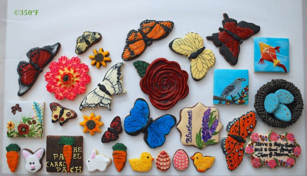 Spring Stickers For Cookies Customizable Spring-themed Cookie Set - Etsy