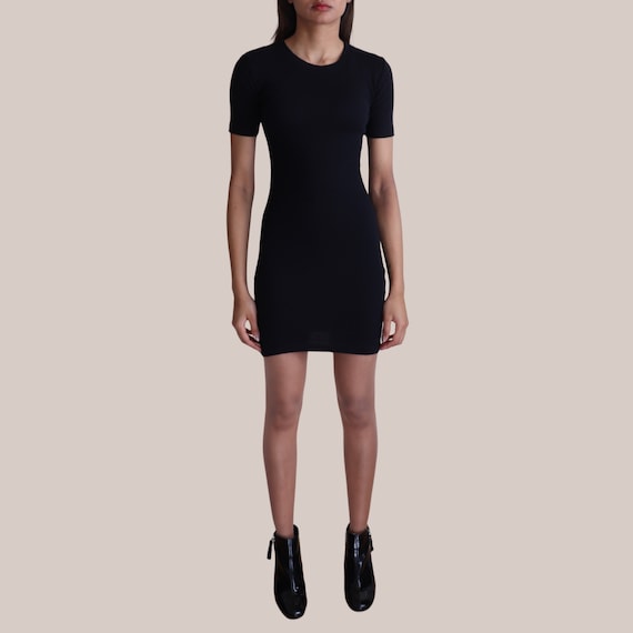 blue dress for baby girl ON THE MOVE BODYCON MINI DRESS IN BLACK – AKIRA