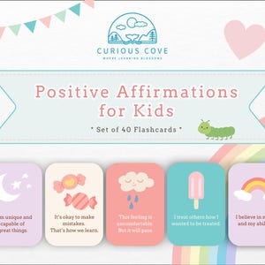 40 tarjetas didácticas con afirmaciones positivas