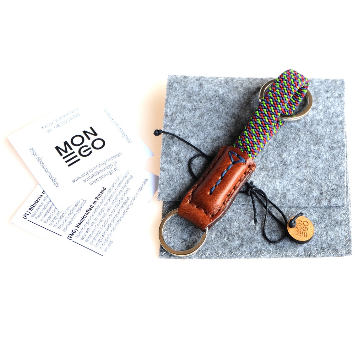 Keyring for Him Mens Keyring Unique Men Leather Keychain Mens Etsy