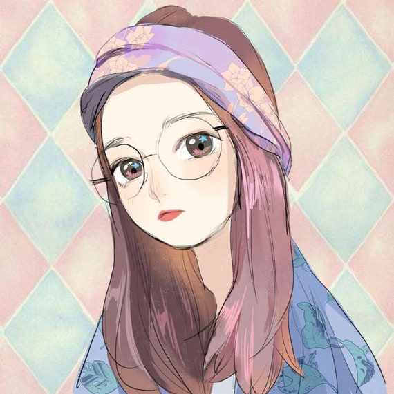 Custom Portrait Anime Portrait Cartoon Portrait Caricature - Etsy Custom Portrait Anime Portrait Cartoon Portrait Caricature - Etsy
