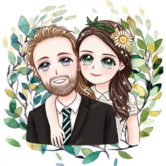 Custom Anime Portrait Cartoon Portrait Profile Photo 