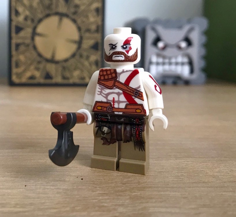 Kratos From God of War Custom Minifigure Made From Lego Parts - Etsy Finland