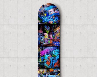 Ninja Mask, Skateboard Deck Art, Teen Room Decor, Graffiti Street Art, Melbourne Photograph, Boy Bedroom Art, Australia Travel birthday gift