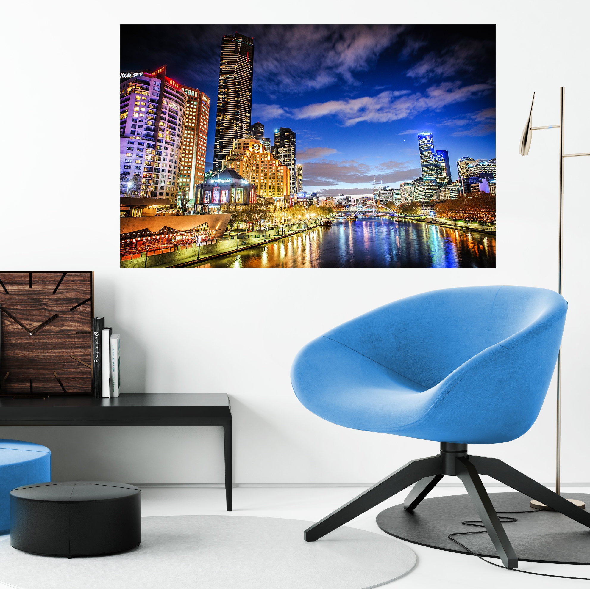 Melbourne Photograph, Australia Poster, city skyline print ...
