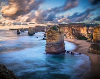 Great Ocean Road Art, Twelve Apostles, Panoramic Wall art, National Park Prints, Australia Photography, Travel Decor, Zoom Background, gift