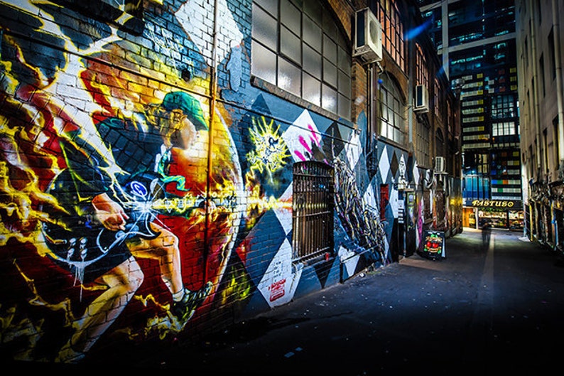 Street Art Graffiti, Graffiti Wall Art, Dad Gift, ACDC Poster ...