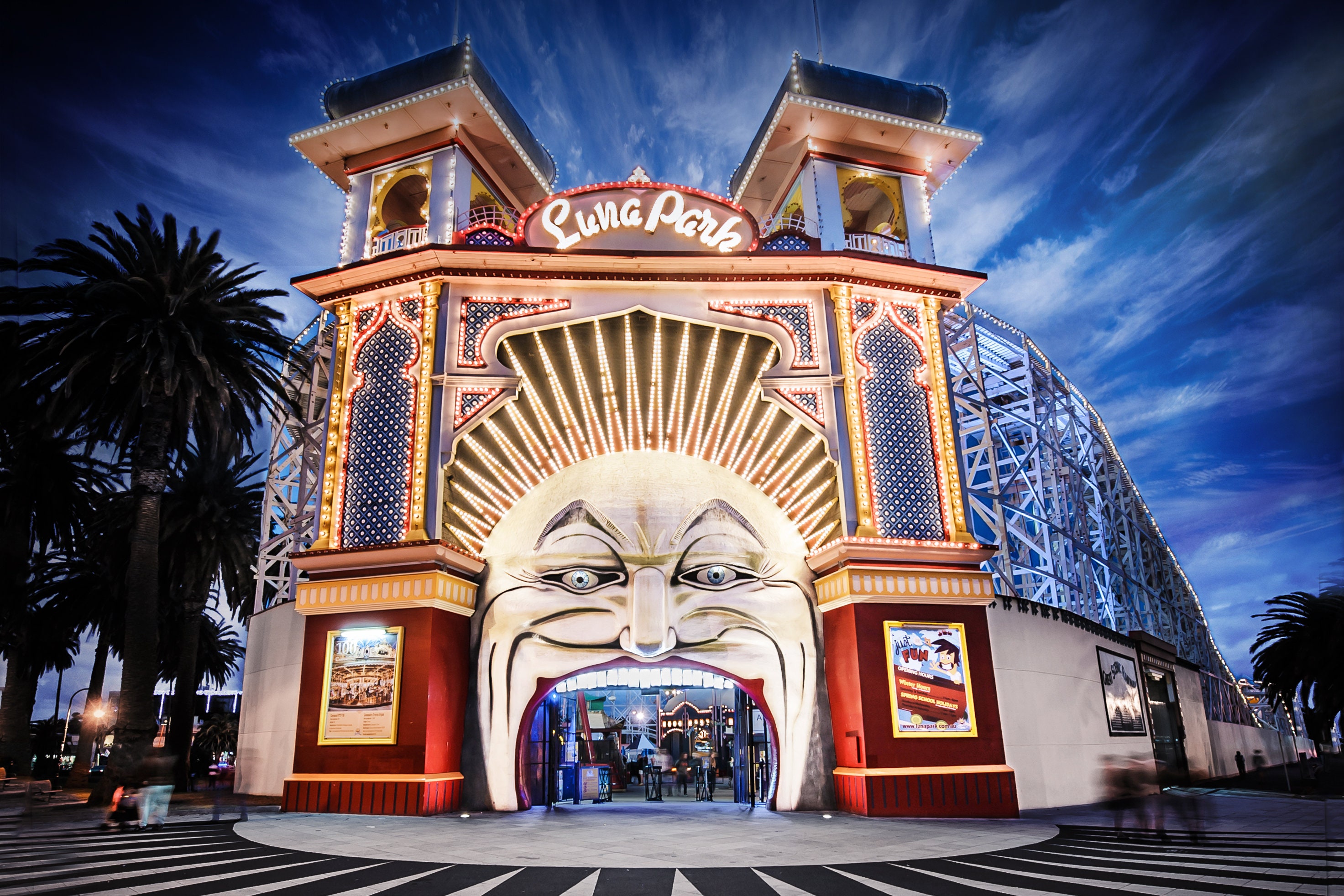 Luna Park, St Kilda Print, Melbourne Print, St.Kilda Beach ...