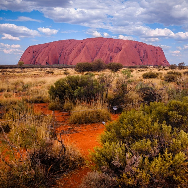 Ayers Rock, Uluru Print,  Australia Photography, Travel Poster, National Park Art, Desert Wall Art, Alice Springs, Aboriginal Art Print