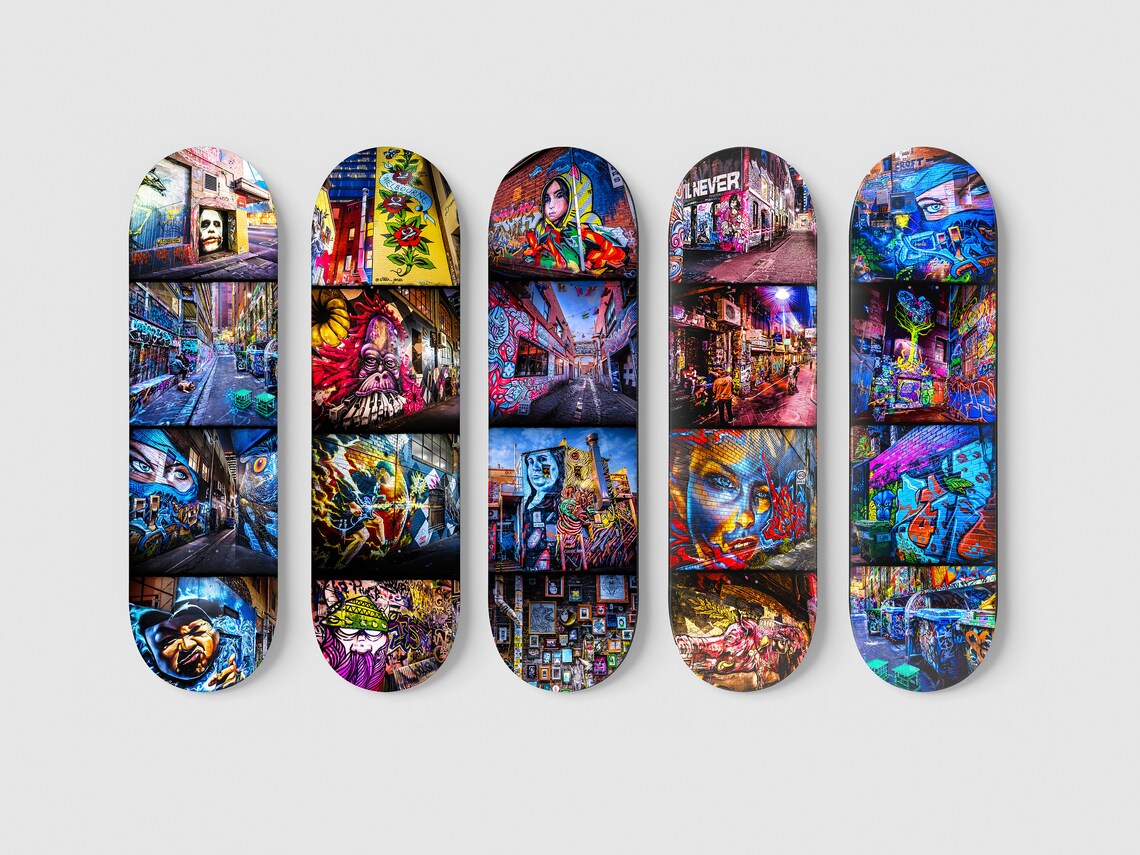 Street Art Graffiti Skateboard Wall Art Skate Deck Decor Etsy Australia