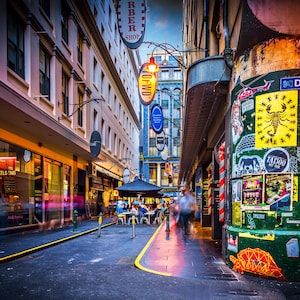 Graffiti Art, Street Art Print, Melbourne Photograph, Degraves Street, Fathersday Gift, Urban Wall Art, laneway photo, Birthday Gift for Him