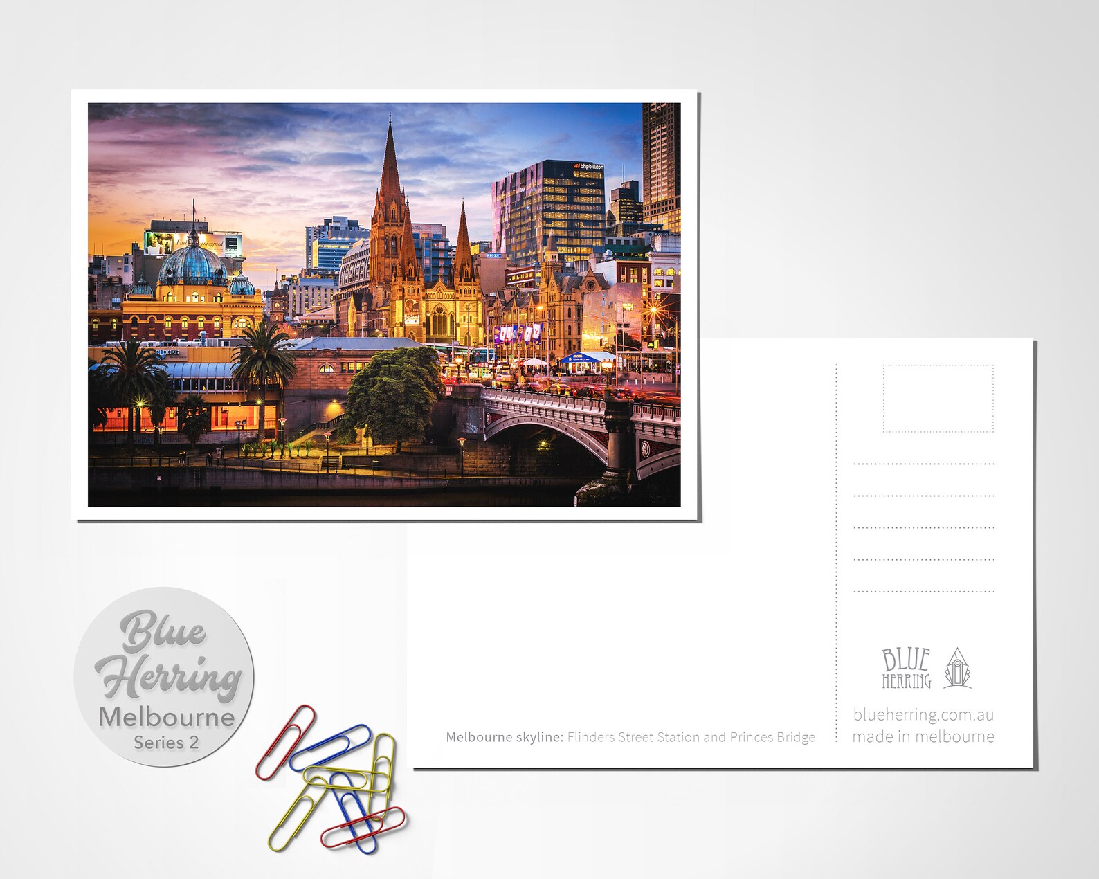 Melbourne Postcards Pack of Six Australian Travel Melbourne Etsy
